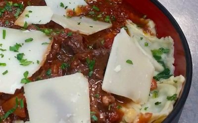 Raviolis faits main farcis viande de Daube